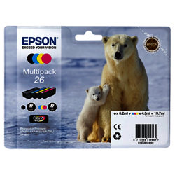Epson Polar Bear 26 Ink Cartridge Multipack